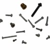 Screws of various sizes white background