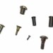 Screws of various sizes white background