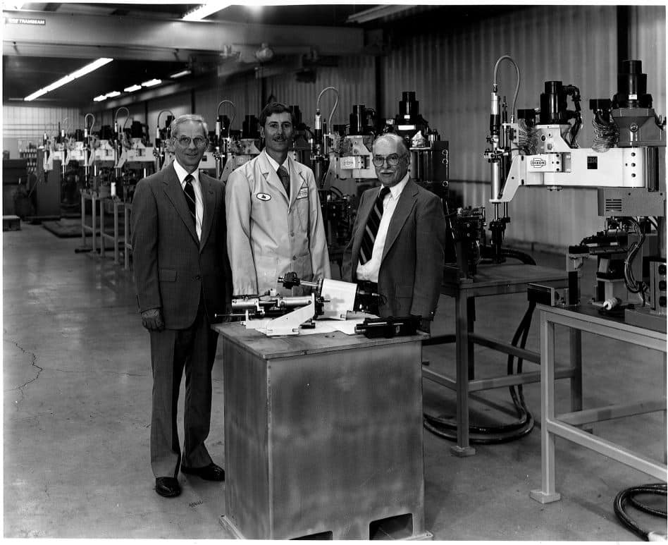 est 1983 John H-James C-Paul H Dixon and IBM Robot stations
